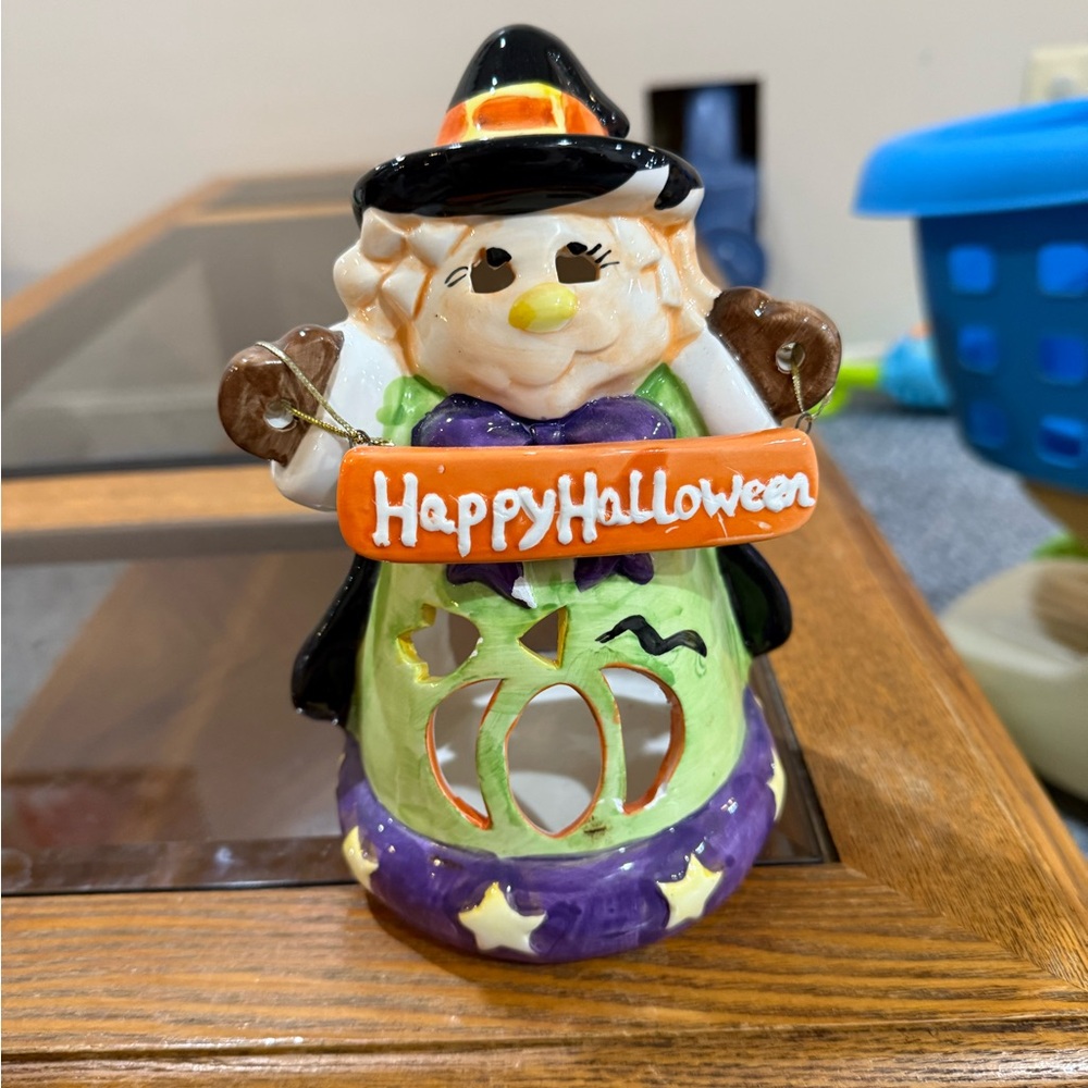 Halloween tealight , ceramic